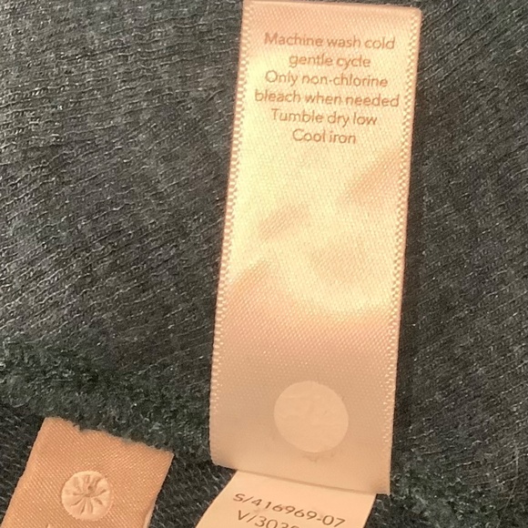 Athleta Nirvana Wear Two Ways Wrap Sweater Dark Vista Teal Heather Size S - Picture 4 of 5